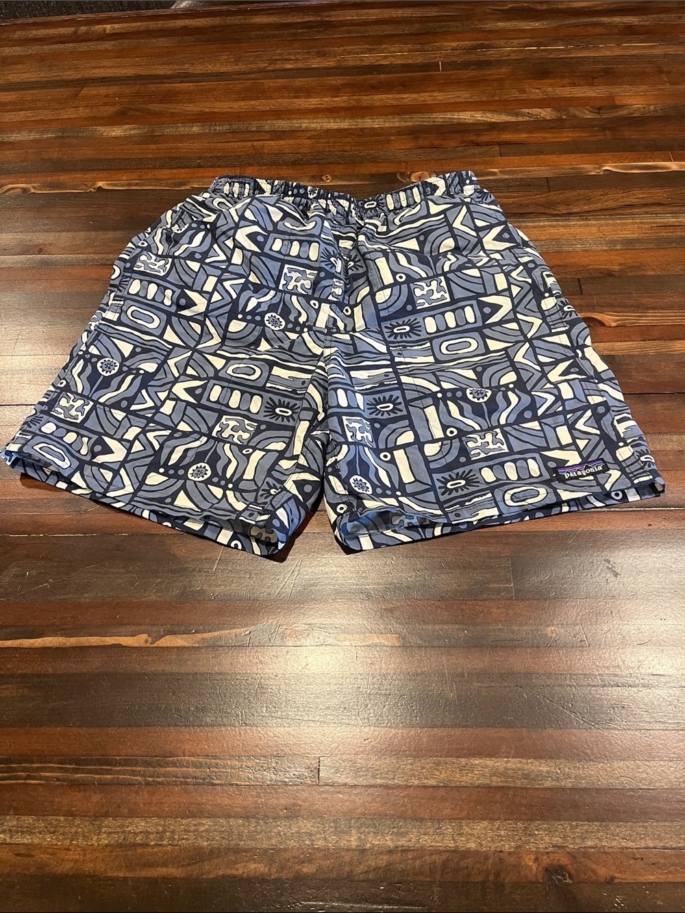 Men's Patagonia Geometric Swim Trunks netplus shells small